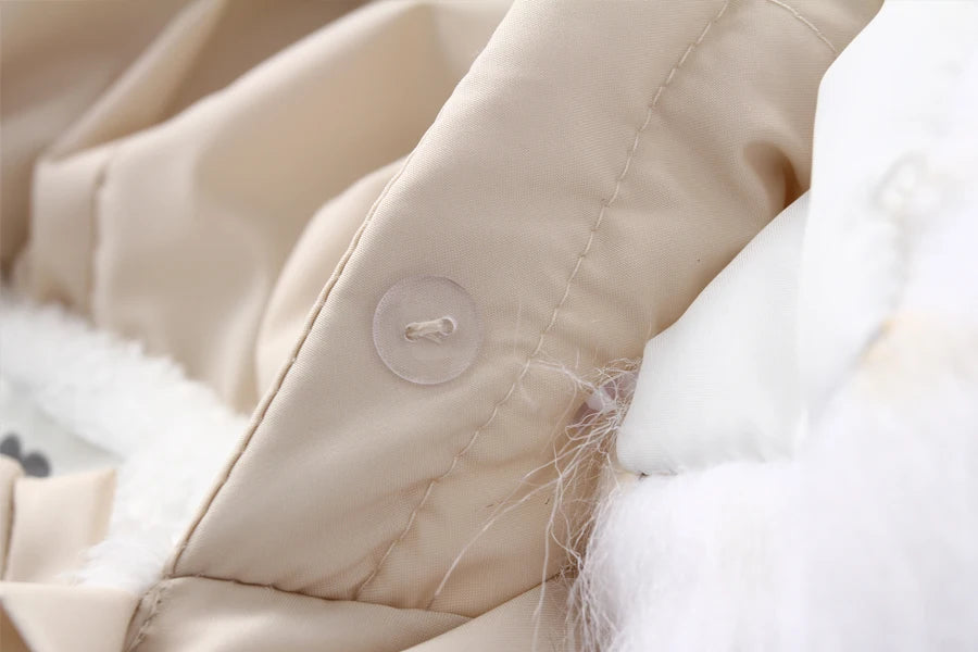 Ircomll Hohe Qualität Baby Kleidung Overalls für Kinder Winter Mit Kapuze mit Fell Warme Säuglingsspielanzug Overall Kinder Kleidung Toddle