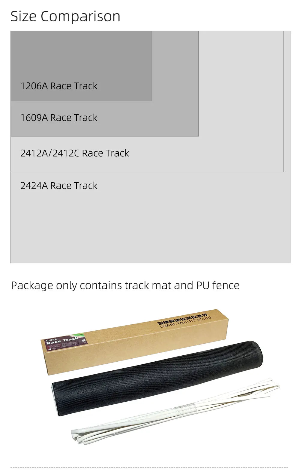 LDARC Tragbare Gummimatte für Rennstrecke, 160 x 90 mm, 120 x 60 mm, 240 x 120 mm, 240 x 240 mm, RC 1/76 1/64 1/58 Mini-Auto-Track-Rennzubehör