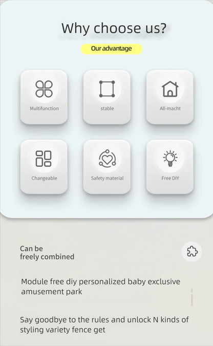 Baby Laufgitter Baby Spielplatz faltbare Baby Zaun Bett Kindersicherheit Barriere Zaun Spiel Laufstall Kinder Laufstall mit Spielmatte