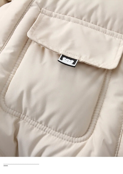 Ircomll Hohe Qualität Baby Kleidung Overalls für Kinder Winter Mit Kapuze mit Fell Warme Säuglingsspielanzug Overall Kinder Kleidung Toddle