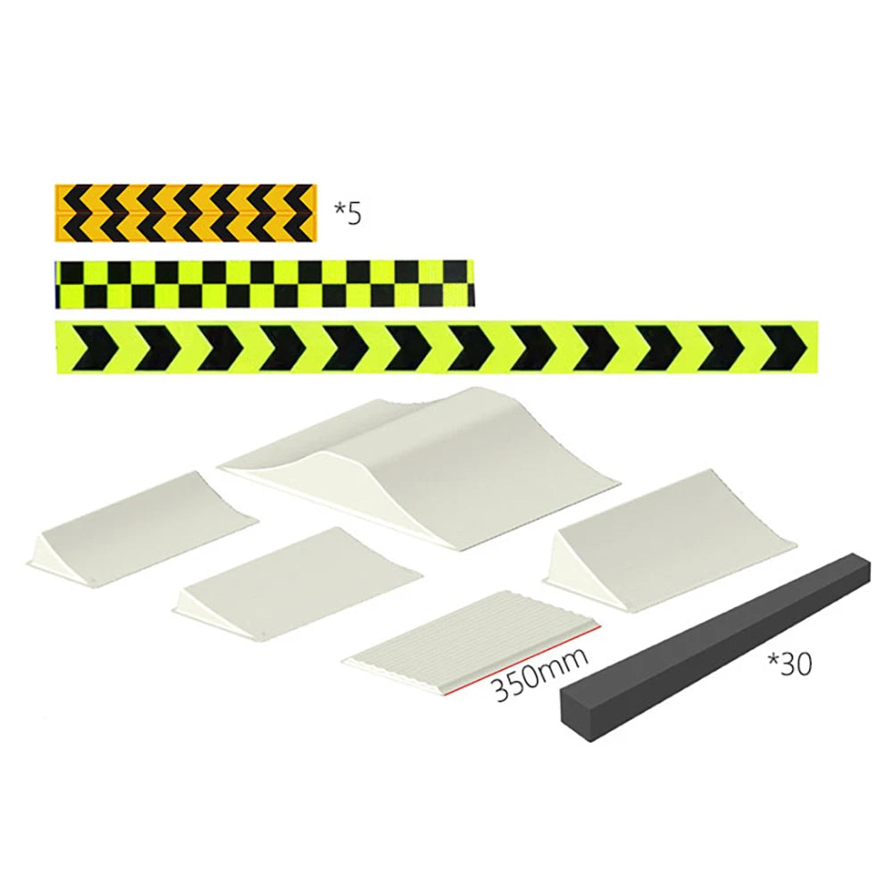 LDARC Teile Karosserie Reifen Handtasche Rampe DIY Szene Combo für M58 1/58 RC MINI Modell Auto Modifikation Zubehör