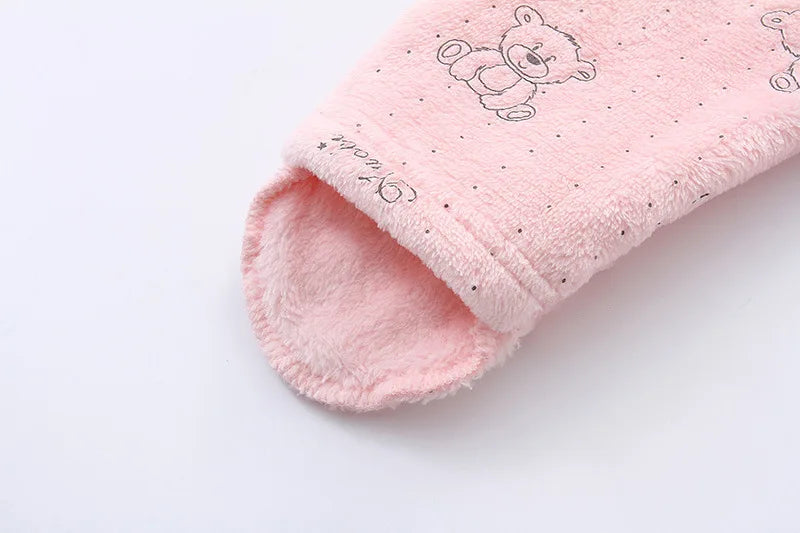 AYNIGIELL 0-12M Cartoon Neugeborenen Body Warme RompersSoft Neugeborenen Baby Kleidung Flanell Herbst Winter Baby Jungen Mädchen Overall