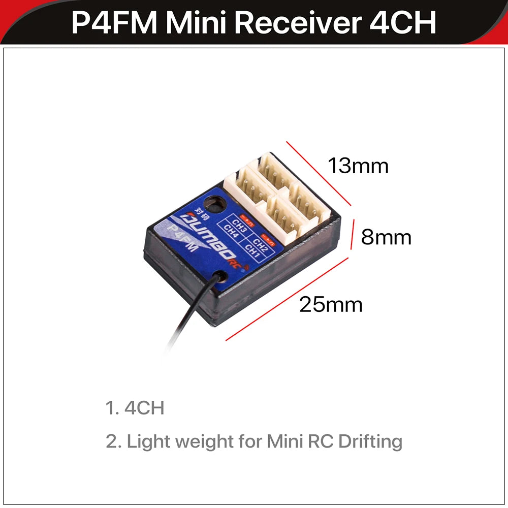 DUMBORC 2,4G 10CH Digital Radio Fernbedienung DDF-350 Sender mit Empfänger für RC Auto Boot Tank LCD FHSS System