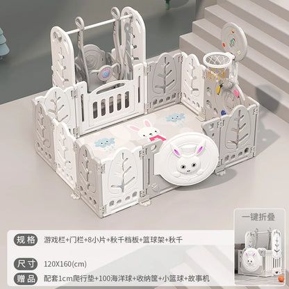 Kinderspielzaun Baby Indoor Haushalt Krabbelmatte Schutzzaun Baby Boden Kleinkind Sicherheitszaun Paradies