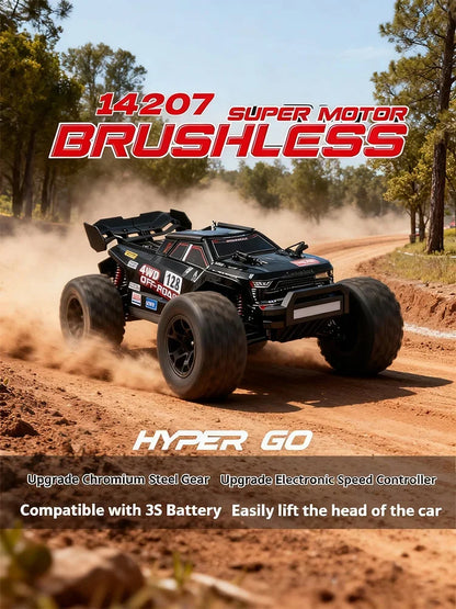 MJX HYPER GO 1/14 Neues bürstenloses 14207 14208 ferngesteuertes Auto Hochgeschwindigkeits-Monstertruck Geländewagen Kletterauto RTR Spielzeug