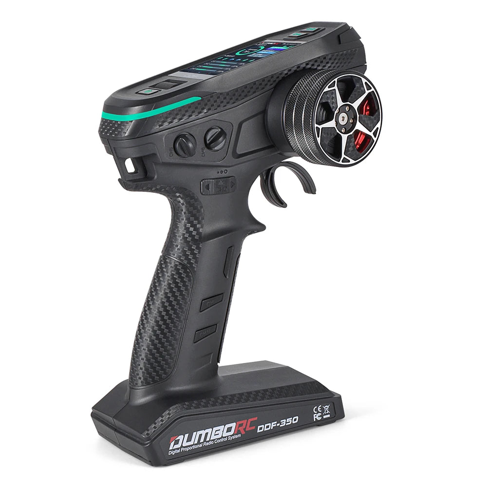DUMBORC 2,4G 10CH Digital Radio Fernbedienung DDF-350 Sender mit Empfänger für RC Auto Boot Tank LCD FHSS System
