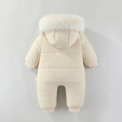 Neugeborenen Baby Overall Herbst und Winter Baby Strampler Warme Säuglings Schneeanzug Jungen Kleidung Verdicken Baby Ski Anzug Mädchen Mantel 0-18M