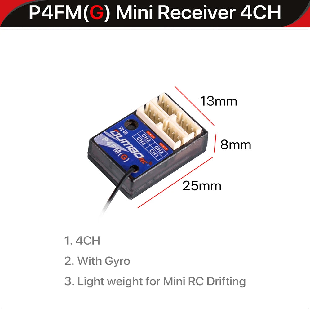DUMBORC 2,4G 10CH Digital Radio Fernbedienung DDF-350 Sender mit Empfänger für RC Auto Boot Tank LCD FHSS System