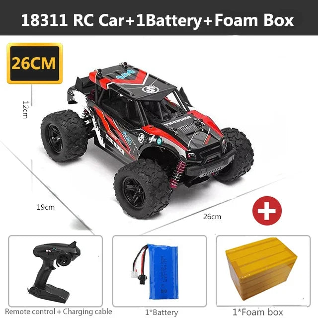 ferngesteuertes Auto 2,4 GHz RC-Auto All-Terrain 45 km/h 1:18 Off-Road-Truck Spielzeug Geburtstagsgeschenk für Kinder