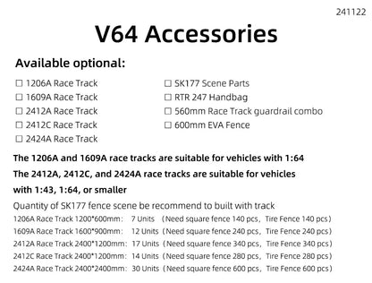 LDARC Tragbare Gummimatte für Rennstrecke, 160 x 90 mm, 120 x 60 mm, 240 x 120 mm, 240 x 240 mm, RC 1/76 1/64 1/58 Mini-Auto-Track-Rennzubehör