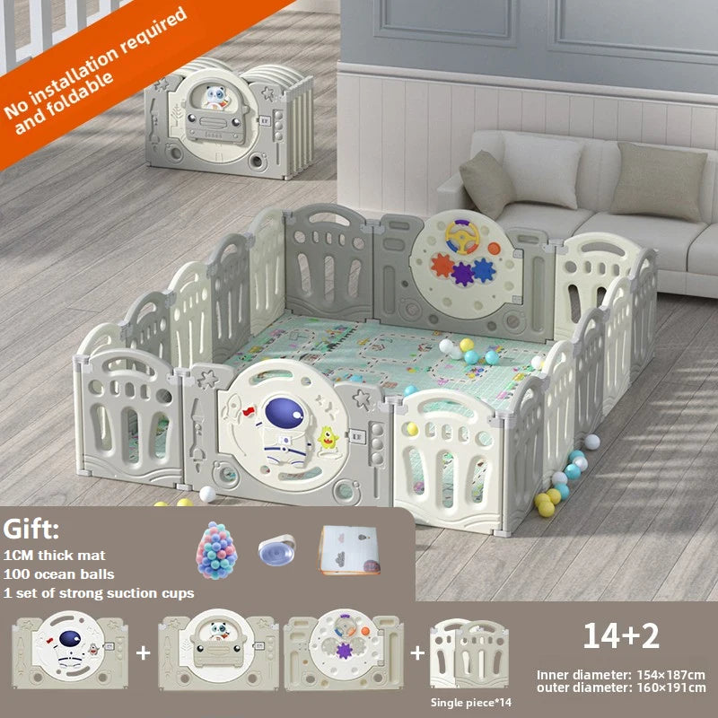 Baby Laufgitter Baby Spielplatz faltbare Baby Zaun Bett Kindersicherheit Barriere Zaun Spiel Laufstall Kinder Laufstall mit Spielmatte