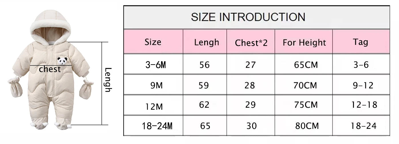 Winter Baby Strampler Einfarbig Cartoon Overall Integrierte Fleece Thermische Overalls Neugeborenen Babys Verdickt Outdoor Schnee Anzug