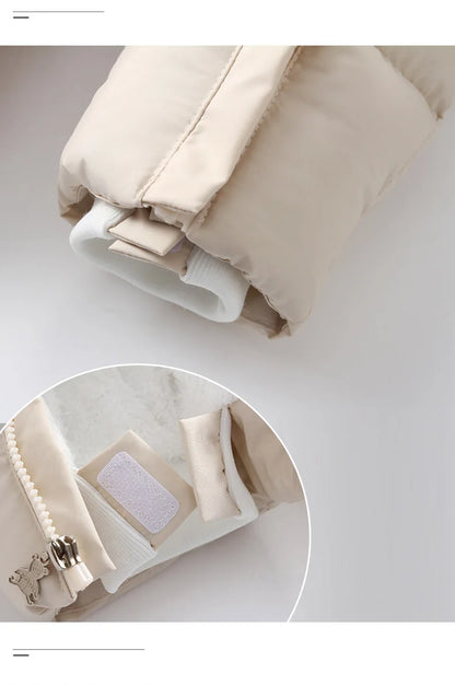 Ircomll Hohe Qualität Baby Kleidung Overalls für Kinder Winter Mit Kapuze mit Fell Warme Säuglingsspielanzug Overall Kinder Kleidung Toddle