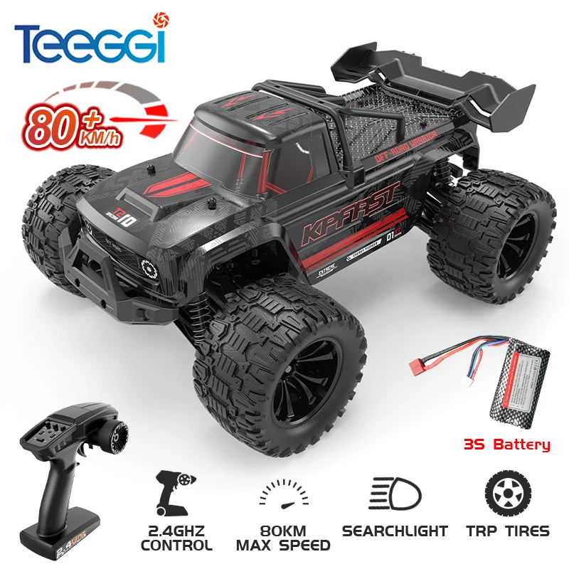 Teeggi 4WD 2,4G RC Drift Auto 80 KM/H 1:14 High Speed Off-Road Racing Auto Bürstenlosen 3S Fernbedienung Auto Lkw Spielzeug Für Geschenk
