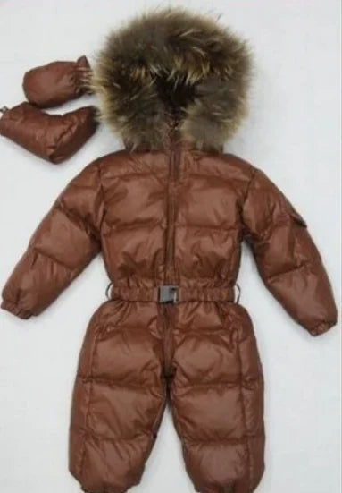 Winterkleidung Säugling Baby Schneeanzug Junge Mädchen Strampler Jacke Kapuzenoverall Warmer dicker Mantel Outfit Kinder Oberbekleidung Säuglingskleidung