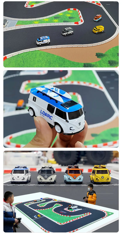 LDARC 1:64 V64 RTR Mini Elektro-RC-Automodell 2,4 GHz Lange Akkulaufzeit Desktop-RC-Auto Mini-Rennwagen Unterhaltungsspielzeug