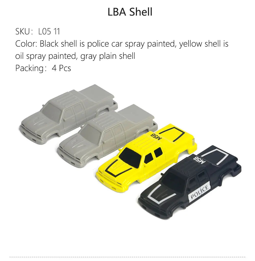 LDARC Teile Karosserie Reifen Handtasche Rampe DIY Szene Combo für M58 1/58 RC MINI Modell Auto Modifikation Zubehör