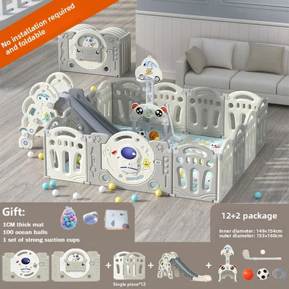Baby Laufgitter Baby Spielplatz faltbare Baby Zaun Bett Kindersicherheit Barriere Zaun Spiel Laufstall Kinder Laufstall mit Spielmatte