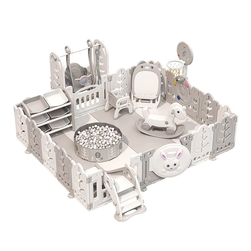 Kinderspielzaun Baby Indoor Haushalt Krabbelmatte Schutzzaun Baby Boden Kleinkind Sicherheitszaun Paradies