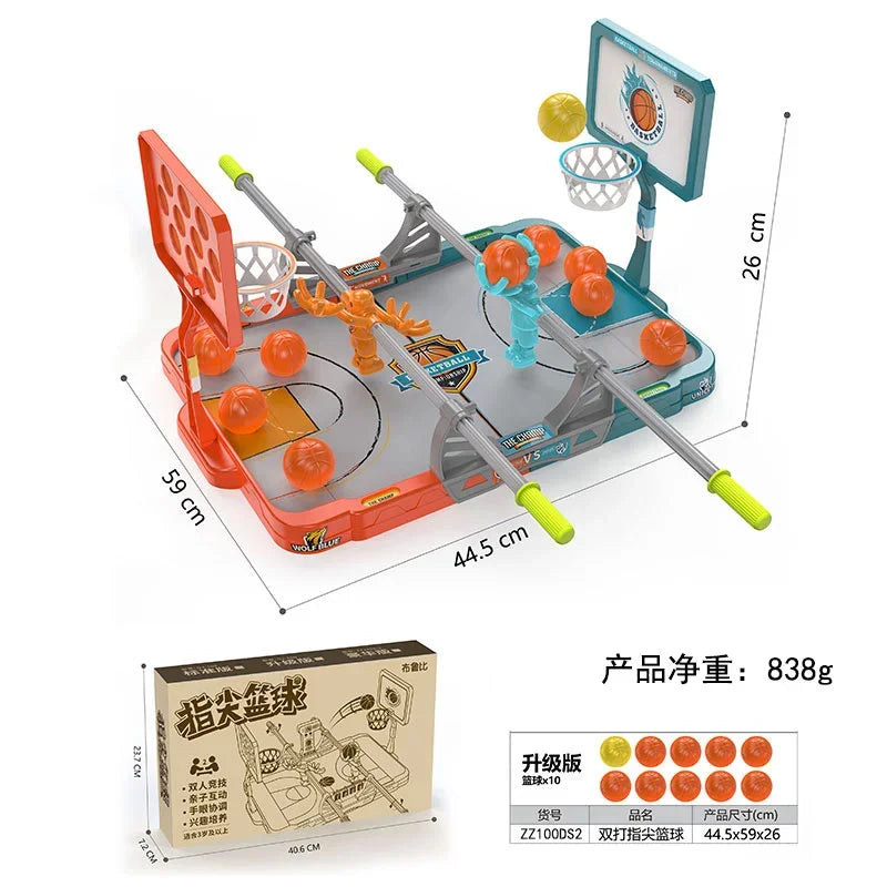 2025 Neuestes Desktop-Spiel für Kinder – Fingerspitzen-Basketball-Basketball-Schießbrett, Katapult, Fingerspitzen-Basketball-Tischspiele