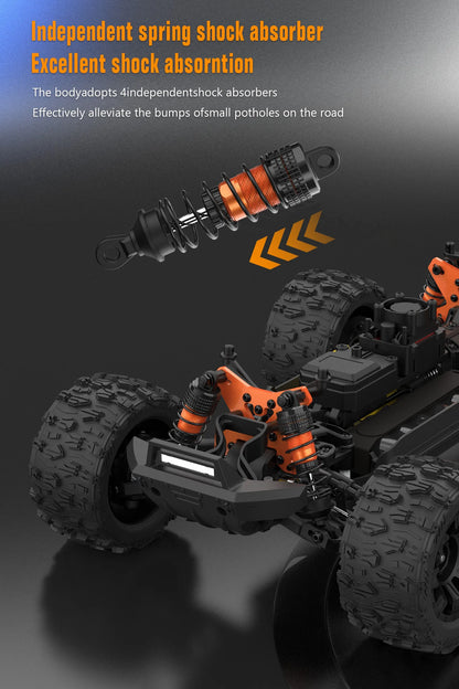 JIUSI PT14R MT14R 1/14 RC Rennwagen 3S Batterie 4WD 80 km/h Bürstenloser Motor 2,4G Fernbedienung 35C Hochgeschwindigkeits-Offroad-RC-Truck