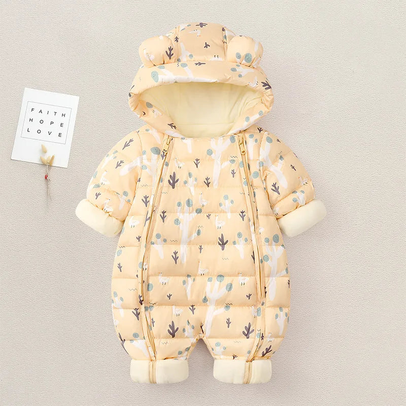 Neue geboren Baby kleidung Warme Fleece Strampler Bodys Baby Jungen Kostüm Infant Mädchen Kleidung Cartoon Insgesamt Oberbekleidung Overalls