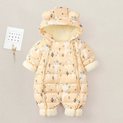 Neue geboren Baby kleidung Warme Fleece Strampler Bodys Baby Jungen Kostüm Infant Mädchen Kleidung Cartoon Insgesamt Oberbekleidung Overalls
