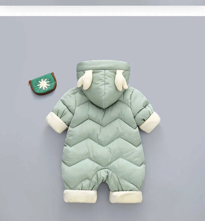 Neue geboren Warme Baby mantel Winter Mit Kapuze Strampler Dicke Overall Overalls Schneeanzug Kinder Jungen Kleidung kinder kleidung DropShipping