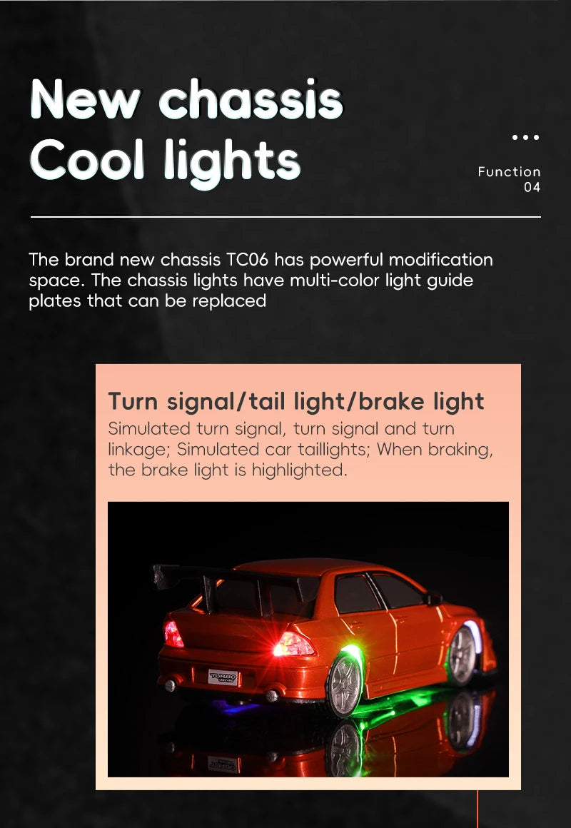 Turbo Racing 1/76 C76 Flat Running Racing MINI RTR Fernbedienung Modell On-road Auto Desktop Spielzeug für Erwachsene kinder Spielzeug