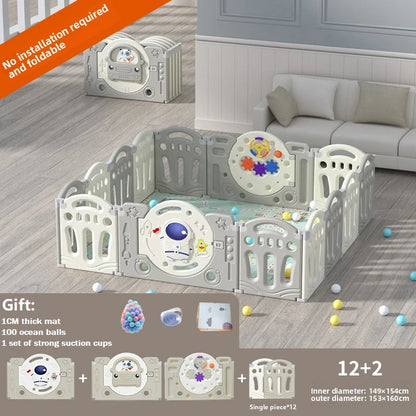 Baby Laufgitter Baby Spielplatz faltbare Baby Zaun Bett Kindersicherheit Barriere Zaun Spiel Laufstall Kinder Laufstall mit Spielmatte