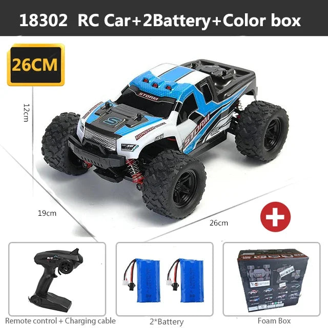 ferngesteuertes Auto 2,4 GHz RC-Auto All-Terrain 45 km/h 1:18 Off-Road-Truck Spielzeug Geburtstagsgeschenk für Kinder