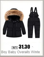 Kinder Kleidung Set Baby Winter Warme Daunen Jacken parka Jungen Dicken Overall Infant mantel kleinkind Mädchen Kleidung Kinder Schneeanzug