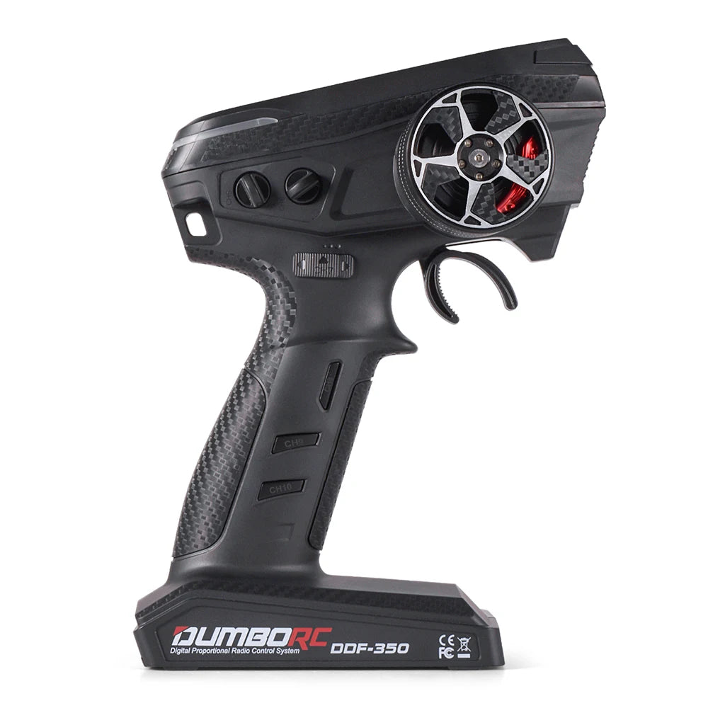 DUMBORC 2,4G 10CH Digital Radio Fernbedienung DDF-350 Sender mit Empfänger für RC Auto Boot Tank LCD FHSS System