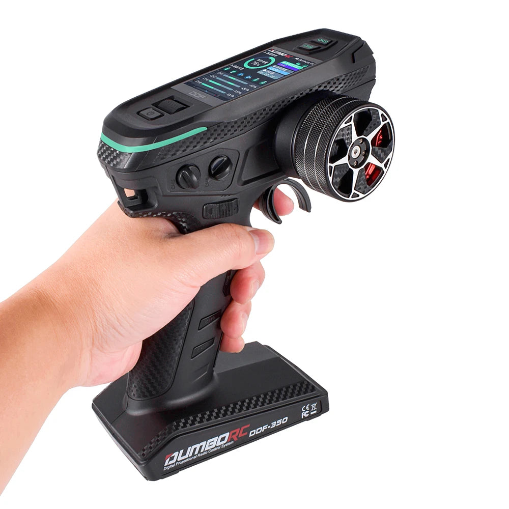 DUMBORC 2,4G 10CH Digital Radio Fernbedienung DDF-350 Sender mit Empfänger für RC Auto Boot Tank LCD FHSS System