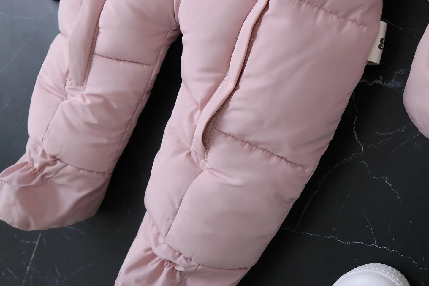 2024 neue Winter Baby Strampler Dicke Warme Infant Mit Kapuze Innen Fleece Overall Neugeborenen Jungen Mädchen Overalls Kleinkind Kleidung Set