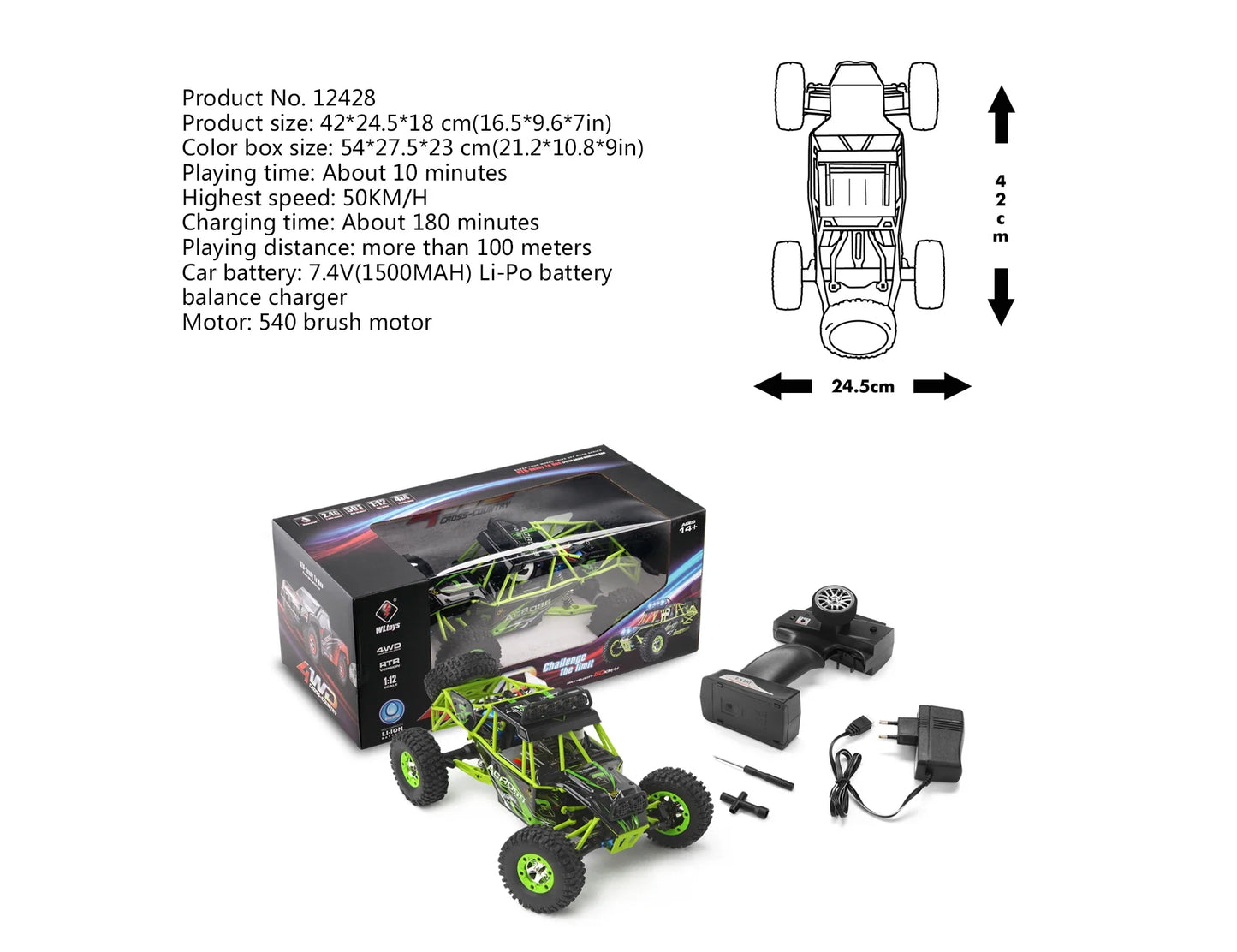 WLtoys 144001   1:14 4WD High Speed Racing Rc Auto 12428 1:12 Off-Road RC Auto 12402A Fernbedienung Drift Racing Autos Spielzeug