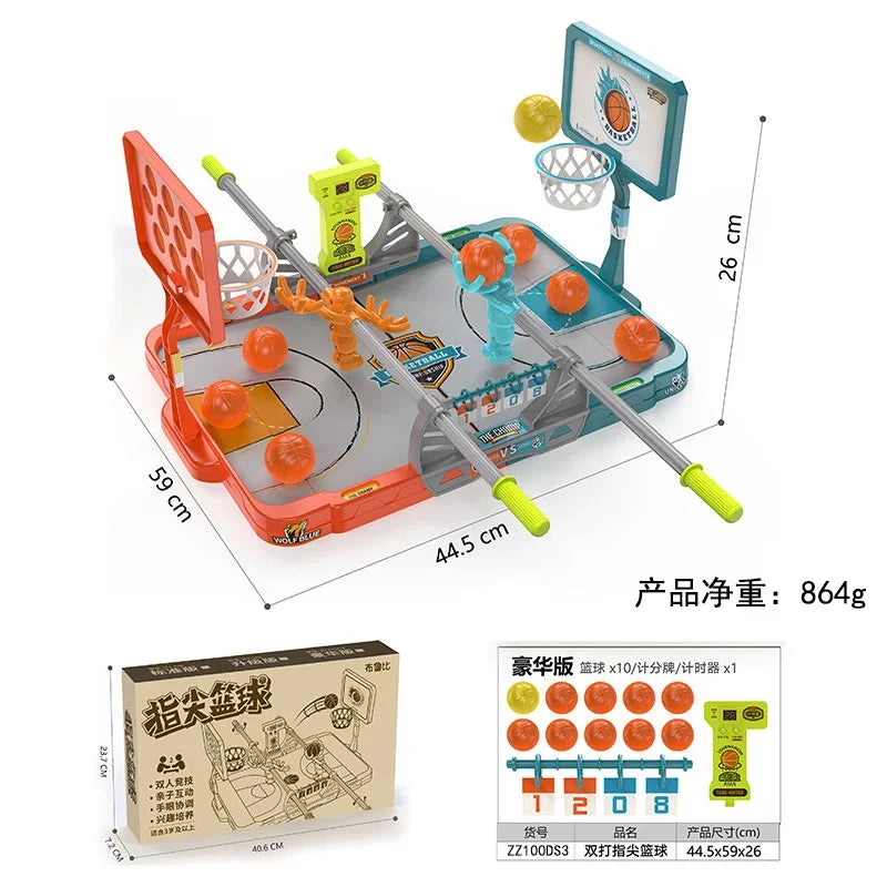 2025 Neuestes Desktop-Spiel für Kinder – Fingerspitzen-Basketball-Basketball-Schießbrett, Katapult, Fingerspitzen-Basketball-Tischspiele