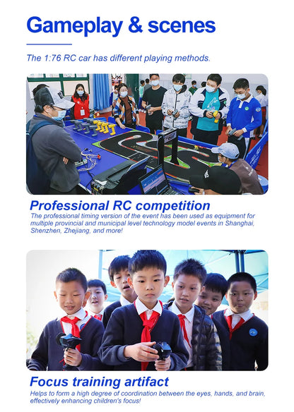 Turbo Racing 1/76 C76 Flat Running Racing MINI RTR Fernbedienung Modell On-road Auto Desktop Spielzeug für Erwachsene kinder Spielzeug