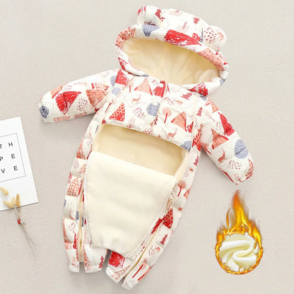 Neue geboren Baby kleidung Warme Fleece Strampler Bodys Baby Jungen Kostüm Infant Mädchen Kleidung Cartoon Insgesamt Oberbekleidung Overalls