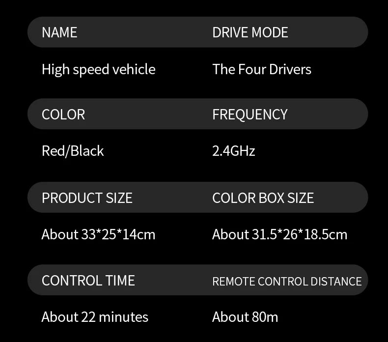 Teeggi 4WD 2,4G RC Drift Auto 80 KM/H 1:14 High Speed Off-Road Racing Auto Bürstenlosen 3S Fernbedienung Auto Lkw Spielzeug Für Geschenk