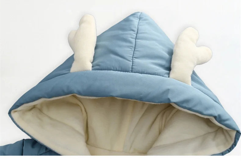 Neue geboren Warme Baby mantel Winter Mit Kapuze Strampler Dicke Overall Overalls Schneeanzug Kinder Jungen Kleidung kinder kleidung DropShipping