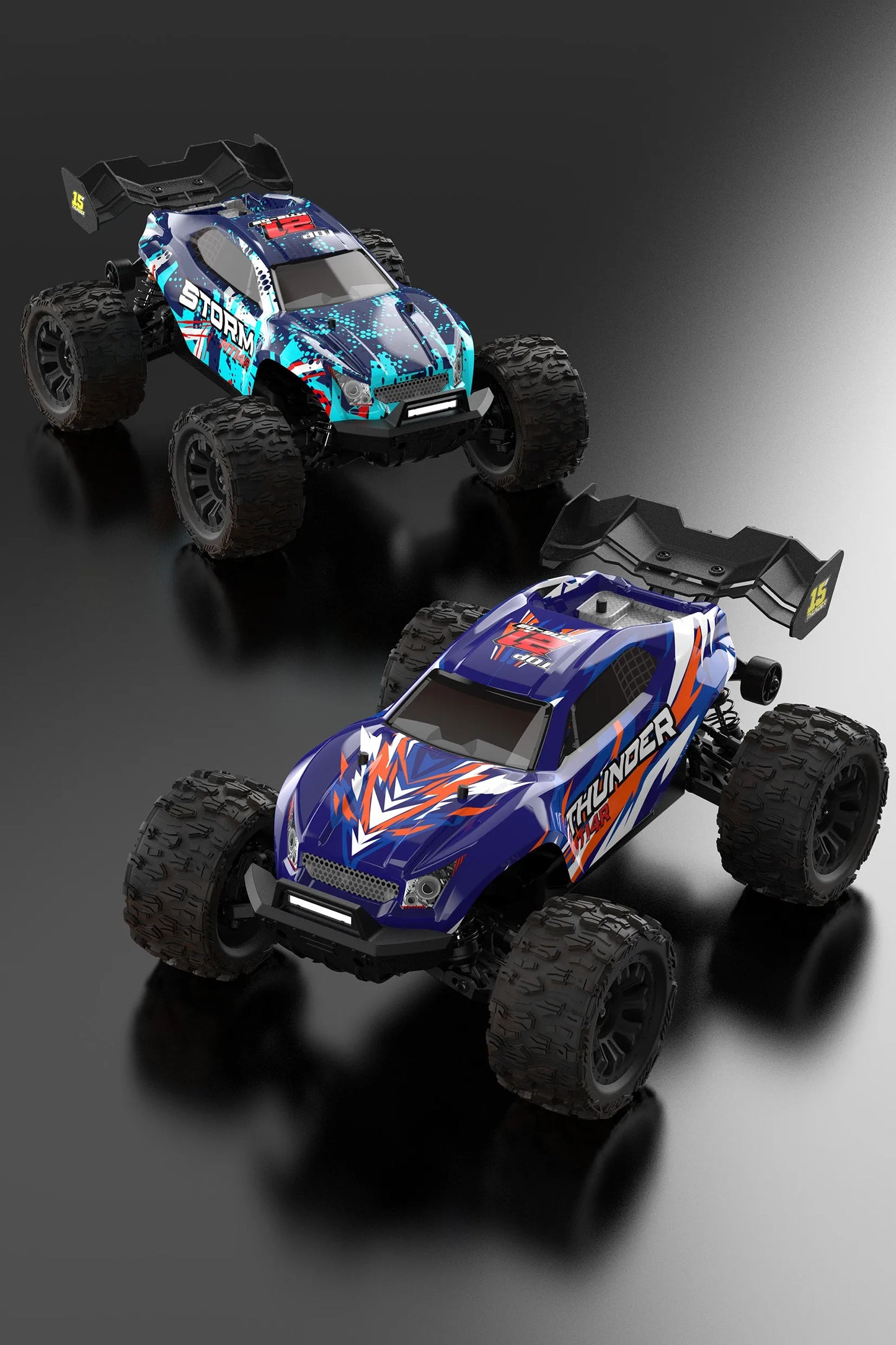 JIUSI PT14R MT14R 1/14 RC Rennwagen 3S Batterie 4WD 80 km/h Bürstenloser Motor 2,4G Fernbedienung 35C Hochgeschwindigkeits-Offroad-RC-Truck