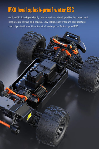 JIUSI PT14R MT14R 1/14 RC Rennwagen 3S Batterie 4WD 80 km/h Bürstenloser Motor 2,4G Fernbedienung 35C Hochgeschwindigkeits-Offroad-RC-Truck