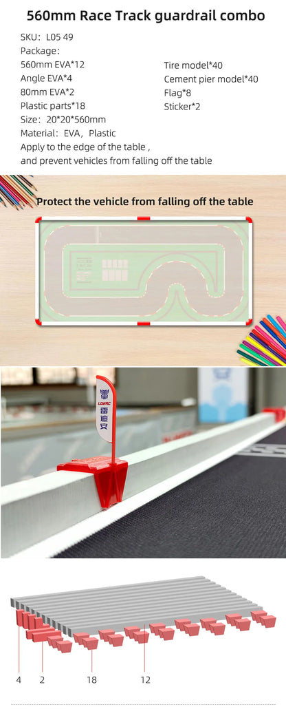 LDARC Tragbare Gummimatte für Rennstrecke, 160 x 90 mm, 120 x 60 mm, 240 x 120 mm, 240 x 240 mm, RC 1/76 1/64 1/58 Mini-Auto-Track-Rennzubehör