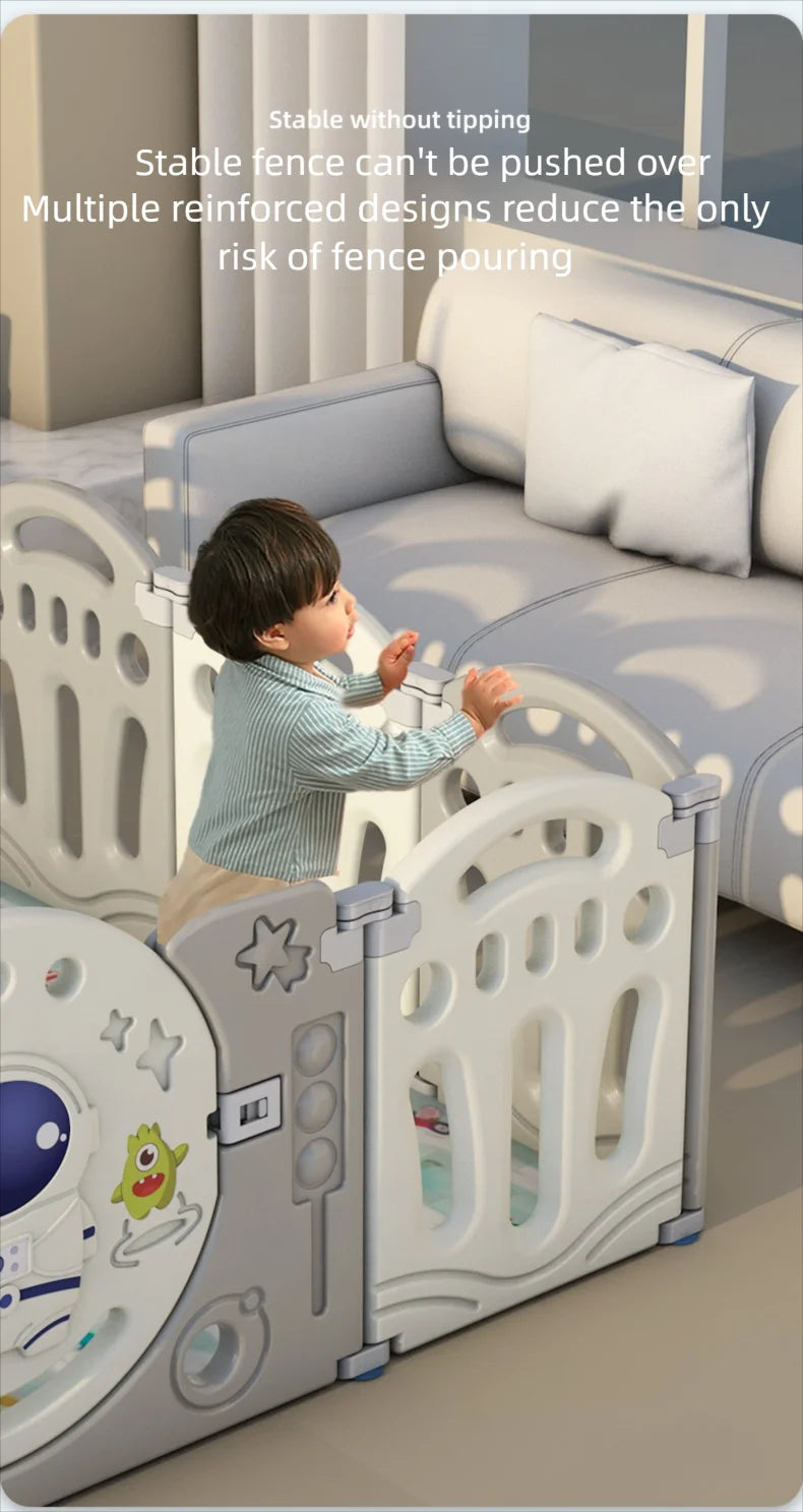 Baby Laufgitter Baby Spielplatz faltbare Baby Zaun Bett Kindersicherheit Barriere Zaun Spiel Laufstall Kinder Laufstall mit Spielmatte