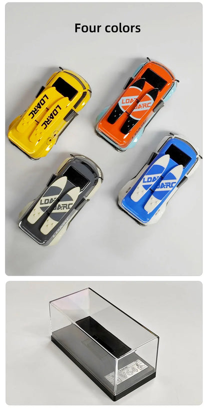 LDARC 1:64 V64 RTR Mini Elektro-RC-Automodell 2,4 GHz Lange Akkulaufzeit Desktop-RC-Auto Mini-Rennwagen Unterhaltungsspielzeug