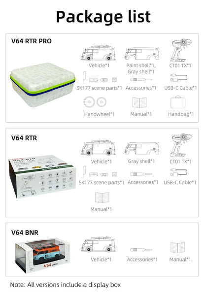 LDARC 1:64 V64 RTR Mini Elektro-RC-Automodell 2,4 GHz Lange Akkulaufzeit Desktop-RC-Auto Mini-Rennwagen Unterhaltungsspielzeug