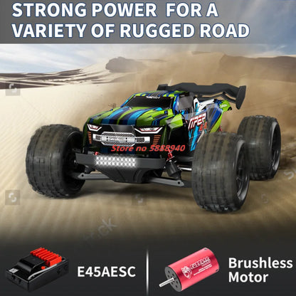 Professioneller 1:16 80 km/h bürstenloser RC-Rennwagen mit 3S-Batterie 2,4 G 1:16 4WD RC-Auto Off-Road ClimbingTruck Hochgeschwindigkeitsmodell