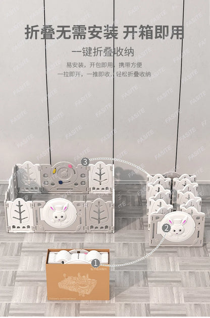 Kinderspielzaun Baby Indoor Haushalt Krabbelmatte Schutzzaun Baby Boden Kleinkind Sicherheitszaun Paradies