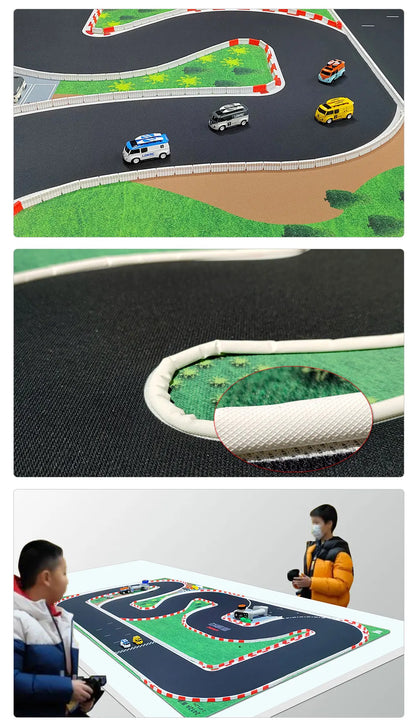LDARC Tragbare Gummimatte für Rennstrecke, 160 x 90 mm, 120 x 60 mm, 240 x 120 mm, 240 x 240 mm, RC 1/76 1/64 1/58 Mini-Auto-Track-Rennzubehör